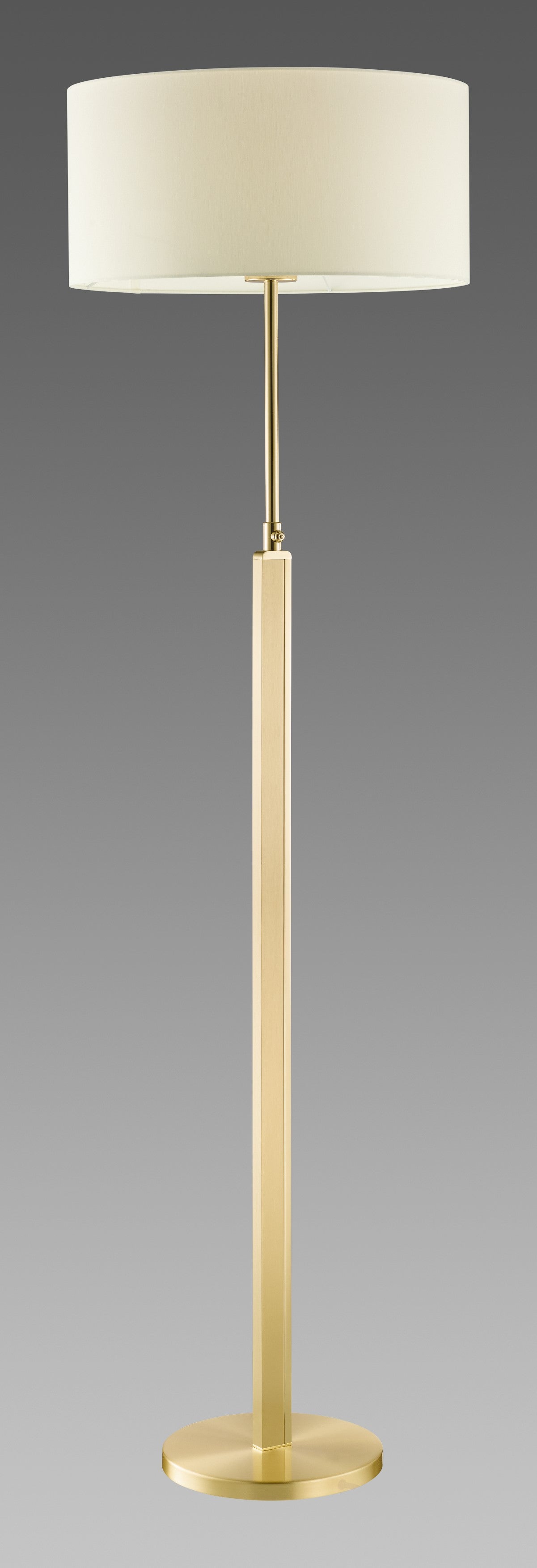 B+M Stehlampe VIGA Messing pol/matt Dimmbar