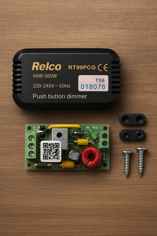 Relco RT99PCG – Push Button Dimmer (Nicht für LED geeignet)