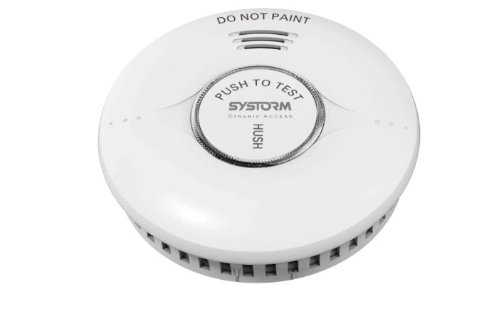 SYSTORM VdS Q-Rauchmelder mit 10-Jahres-Batterie – Weiß