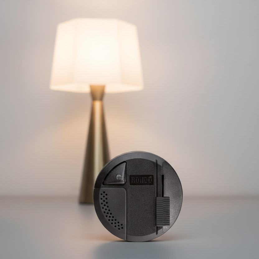 RELCO Rondo Schiebedimmer schwarz 4F für 2 Lichtquellen LED 4-100W (40-250W HALO) RL5600LED