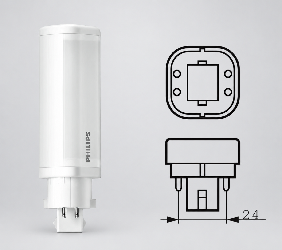Philips CorePro LED PLC 4.5W 840 4P G24q-1 Leuchtmittel (70665700)