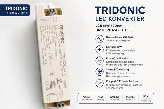 LED-Treiber Tridonic LCBI 15W 700mA BASIC PHASE-CUT LP Art.89800257