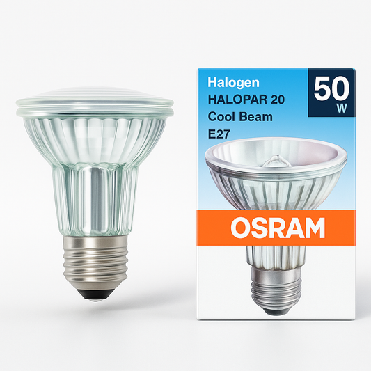 OSRAM Halopar 20 - Cool Beam – E27 – 50 W – Flood 30° 64836 FL